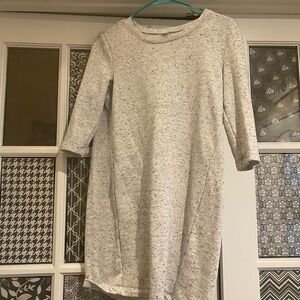 Gray Speckled 3/4 Sleeve Dress